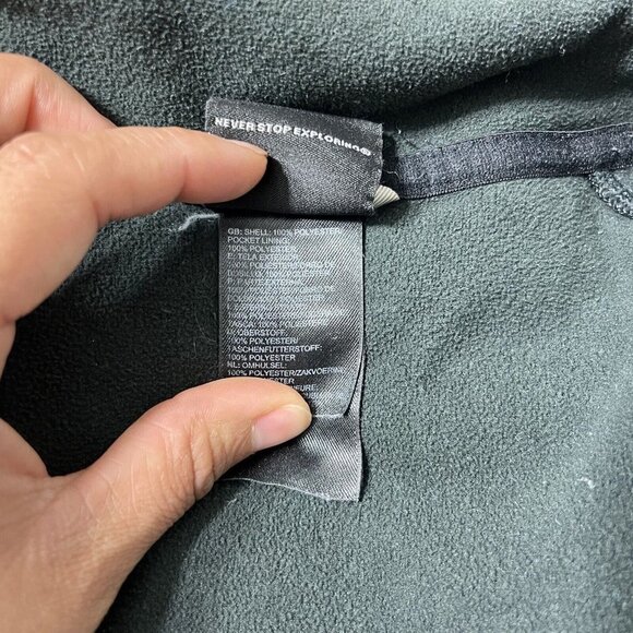 The North Face Black Zip Up Fleece Jacket M - Picture 9 of 10